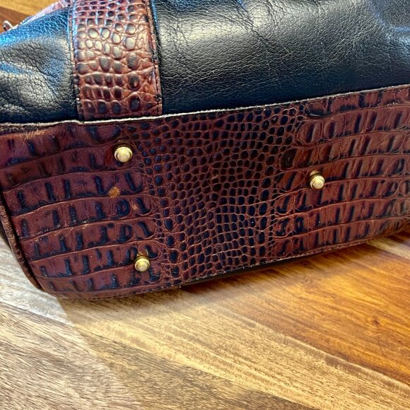 Brahmin Louise Croc Embossed Satchel - Picture 5 of 9